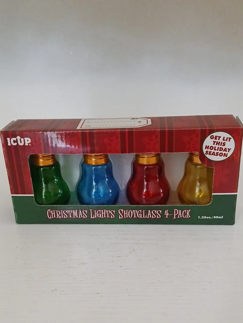 Christmas Lights Shotglass 4-Pack